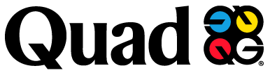 Quad wordmark logo